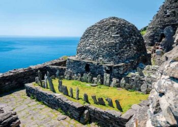St Fionan’s monastery atop Skellig Michael