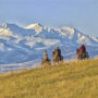 Cowboys ride open rangeland in Big Sky Country (Shutterstock)
