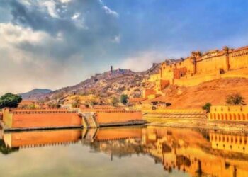Amer and Jaigarh Forts and Kesar Kyari Garden, Maotha Lake, Rajasthan