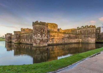 Beaumaris Castle in Anglesey, Wales